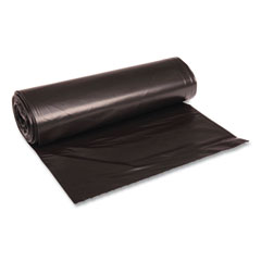Boardwalk® Jumbo Black Can Liners Case- 60 Gallon, 100 Rolls/Case