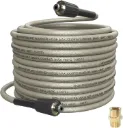 Pressure Washer Hose 3300 PSI 1/4" X 50' Non-Kink M22-14mm Brass Fittings