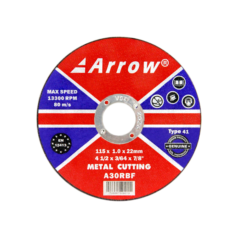 [A115101MTA2] Arrow®4 1/2" Metal Cutting Discs (Flat) (3/64" x 7/8" (115mm x 1.0mm))