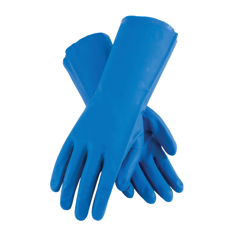 [50-N140B/L] Blue 13" Nitrile GP Gloves 15 Mil Large Pair