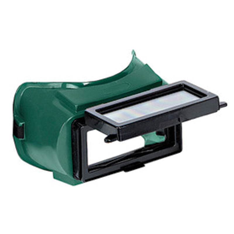 [RAD64005088] RADNOR® Lift Front Welding Goggles With Green Soft Frame And Green Shade 5 2" X 4" Lens