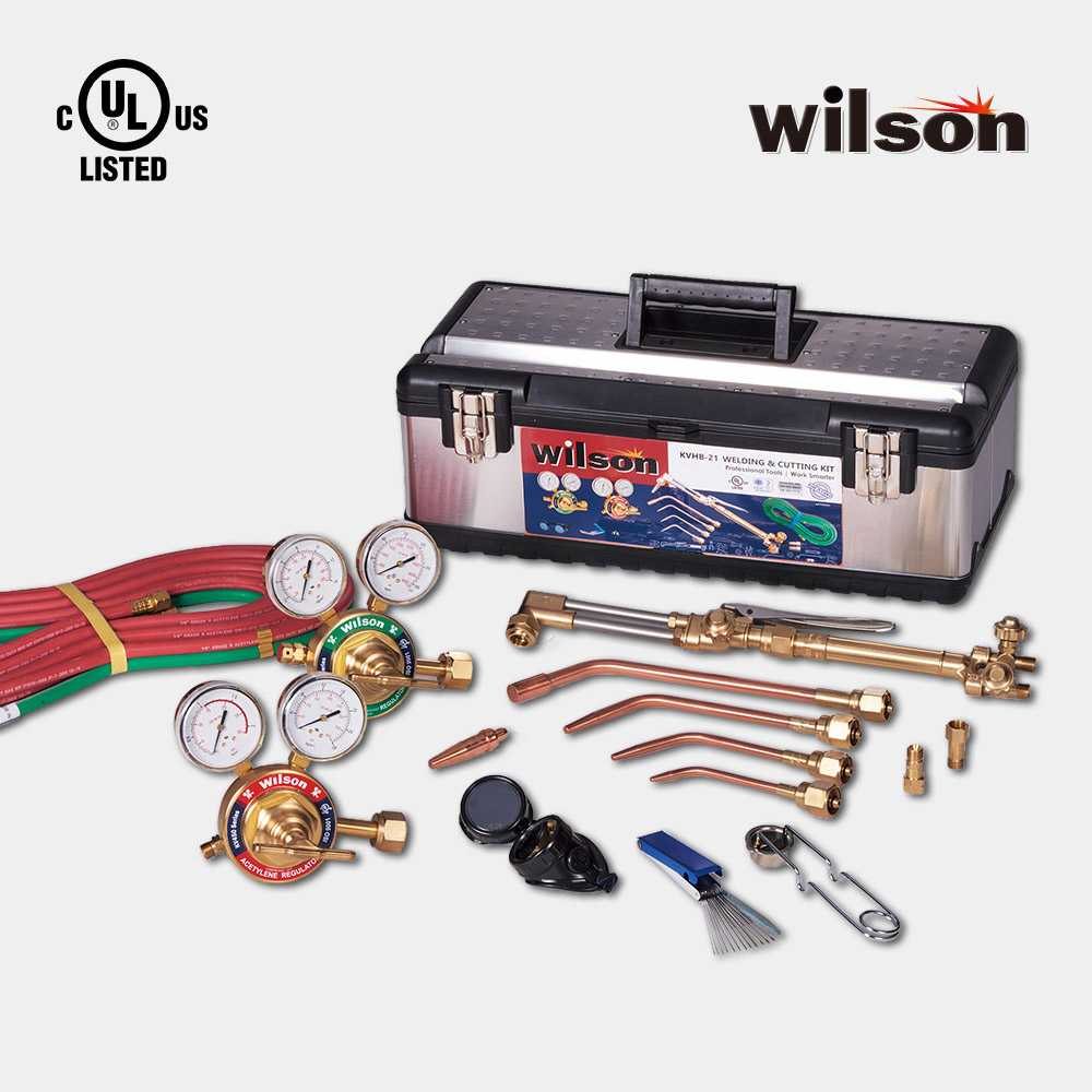 [KVHB-21-LPG] Wilson Complete Gas Cutting & Welding Stainless Steel Toolbox Set