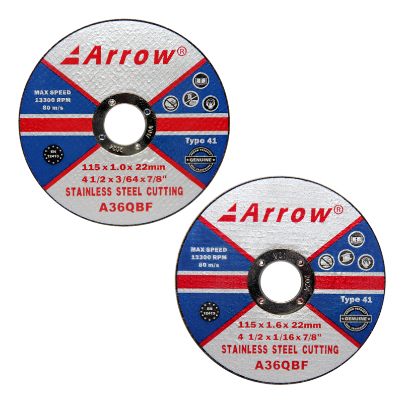 Arrow® Stainless Steel Cutting Discs – FLAT