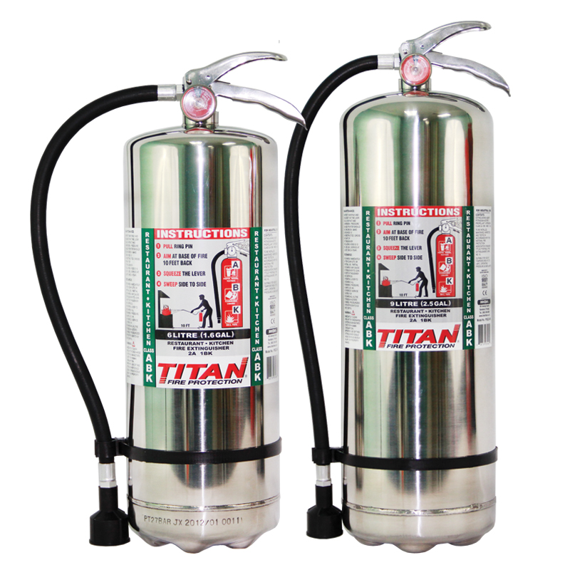 TITAN K-Class Fire Extinguisher (Stainless Steel)