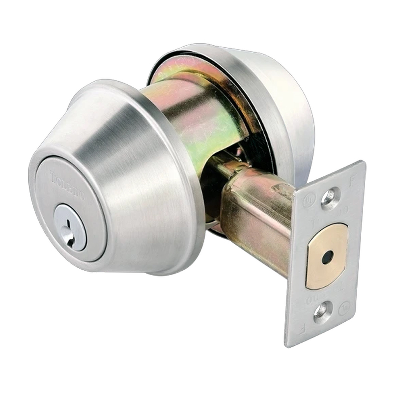 [BP801US32D] Toledo Commercial Deadbolt Double-Cylinder (Satin Stainless Steel)