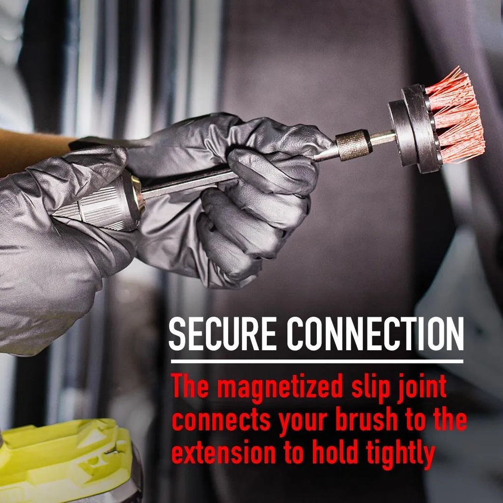 Drill Brush Extension, 6" Length