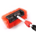 Flow-Thru 10" Wash Brush w/ 47" Aluminum Ext. Pole
