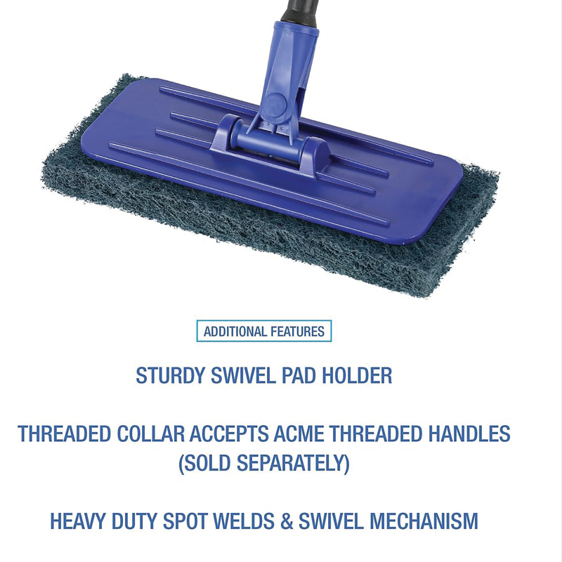 Boardwalk Plastic Swivel Pad Holder - Blue (Single)