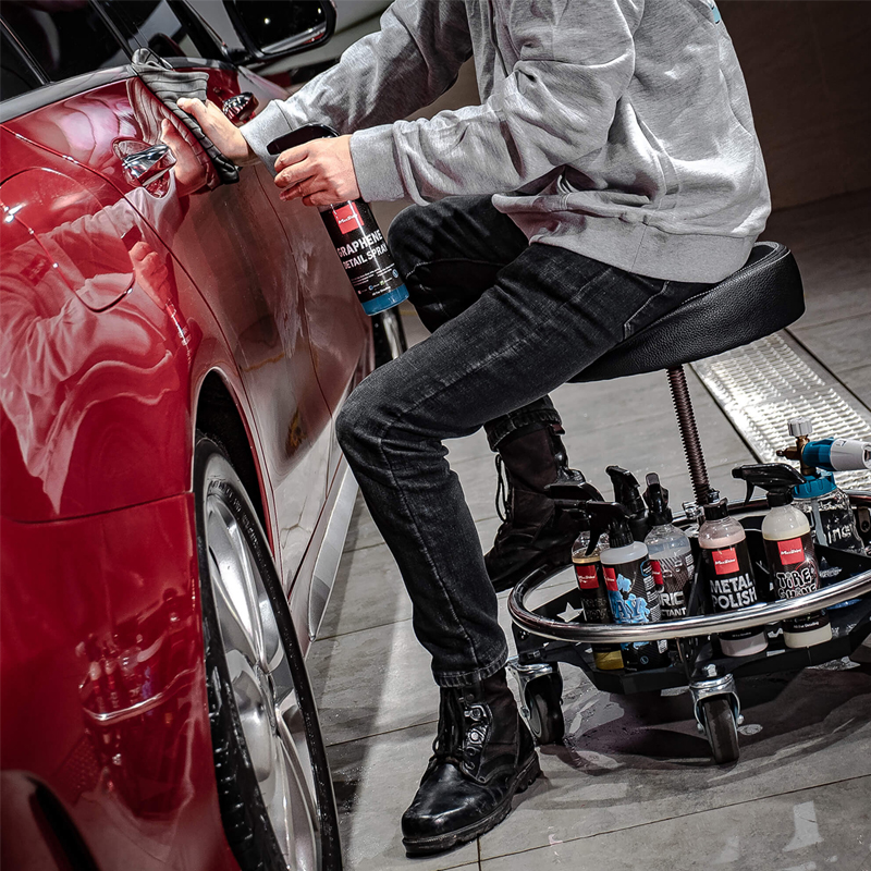 MaxShine Premium Rolling Detailing Chair