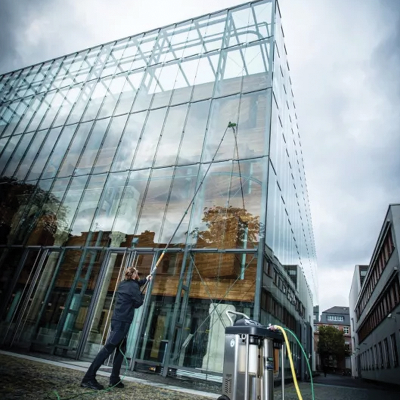 UNGER Opti-Loc Ext. Pole-20 ft, 3-Sections-Green/Silver