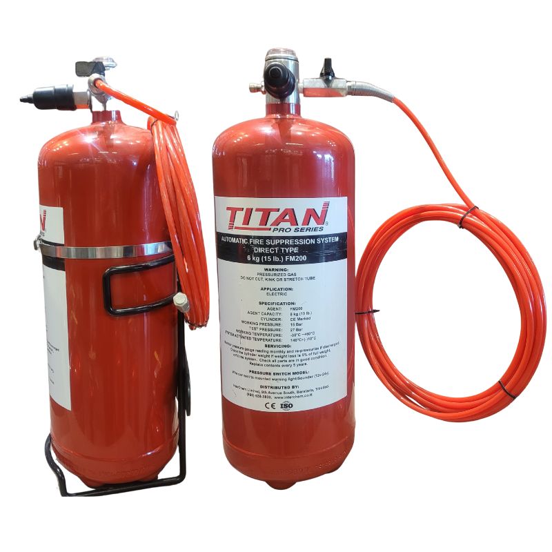 TITAN FM200 Direct Automatic Fire Suppression System - 6L