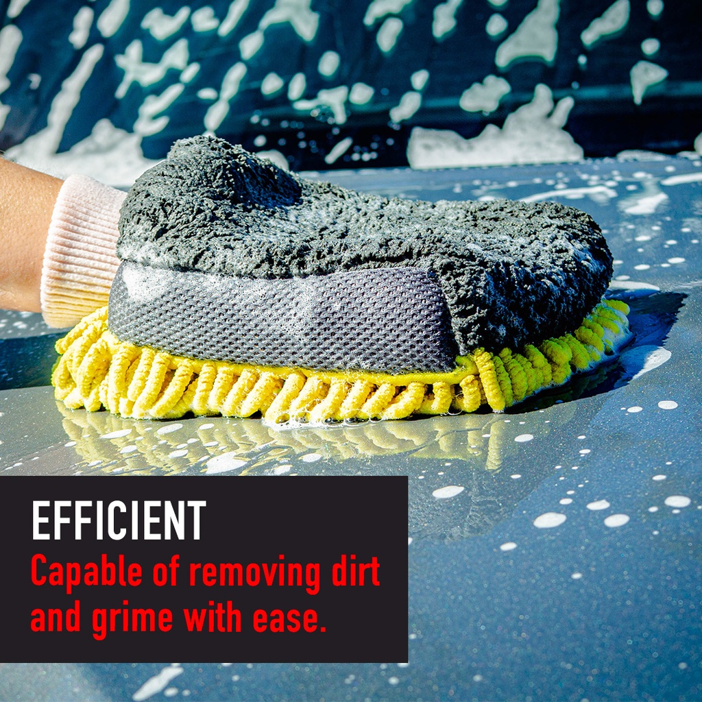 MaxShine 3-1 Chenille Microfiber Wash Mitt