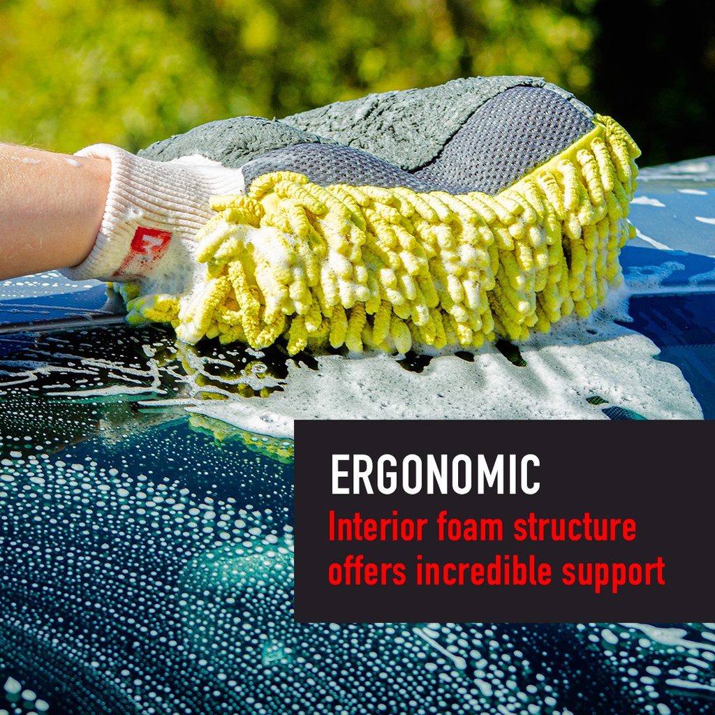 MaxShine 3-1 Chenille Microfiber Wash Mitt