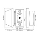 Toledo Commercial Deadbolt Single-Cylinder (Satin Stainless Steel)