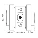 Toledo Double Cylinder Deadbolt Square