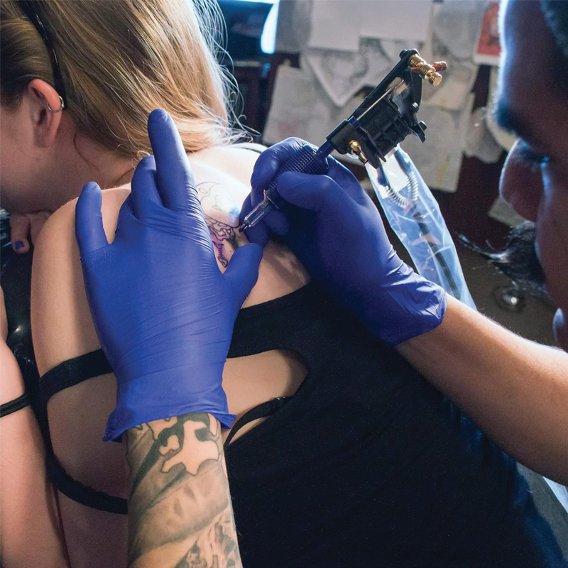 AMMEX® Indigo Nitrile Powder Free Exam Gloves (100/Box)