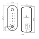 Toledo Nexus Smart Deadbolt-Single Cylinder (Rounded)