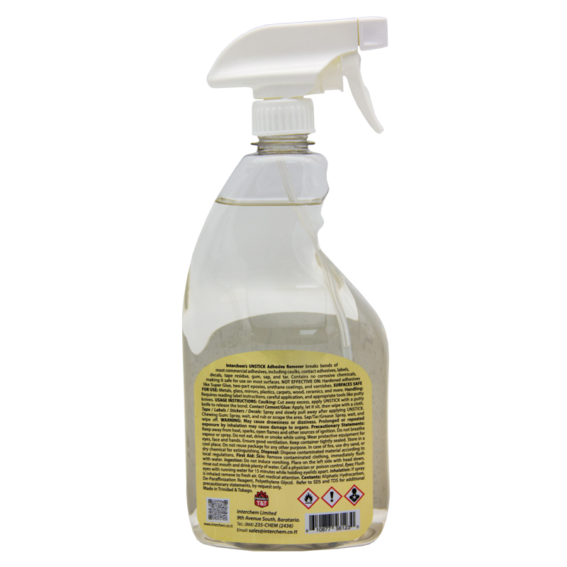 InterChem Unstick Adhesive Remover - 32oz Trigger
