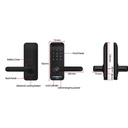 Toledo, Biometric Lever Lock, Black, Nexus (With Keypad)