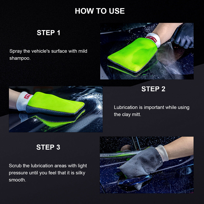 MaxShine Microfiber Clay Mitt - Heavy Grade