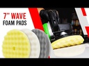 MaxShine 7″ Wave Foam Yellow Polishing Pad