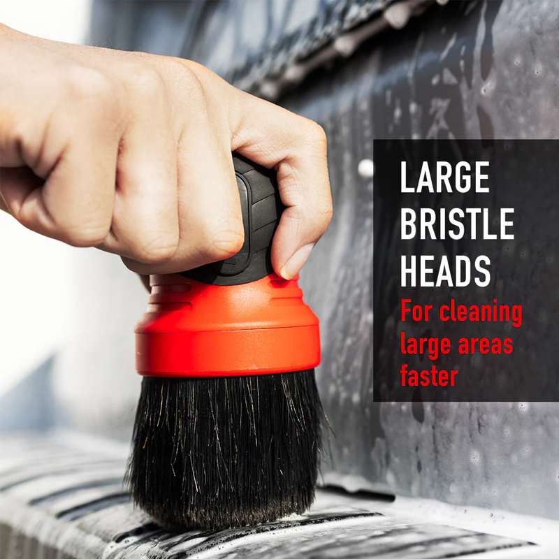 MaxShine Curved Grip XL Detailing Brush – Mixed Bristle