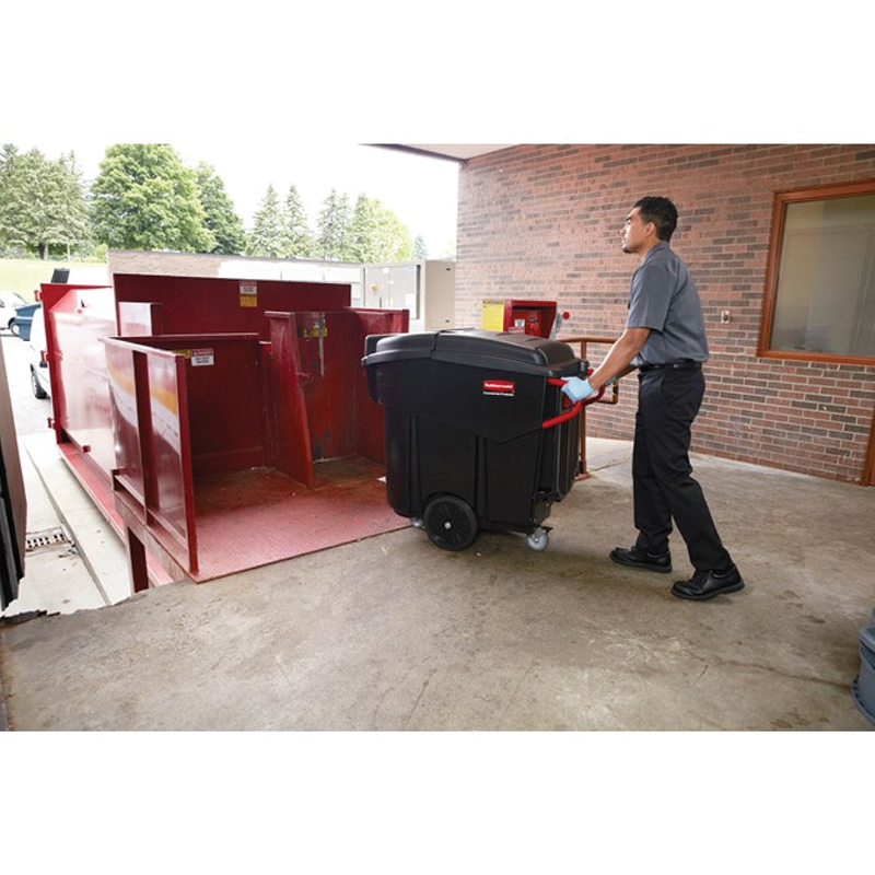 Rubbermaid® Commercial Mega BRUTE Mobile Container-120 gal-Black