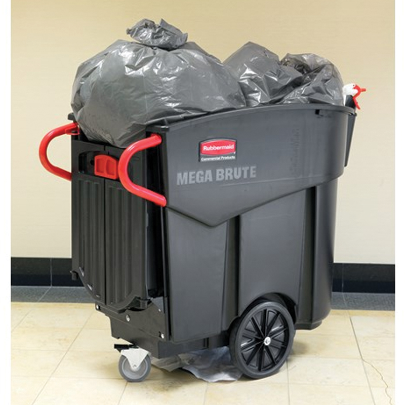 Rubbermaid® Commercial Mega BRUTE Mobile Container-120 gal-Black