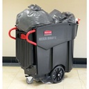 Rubbermaid® Commercial Mega BRUTE Mobile Container-120 gal-Black