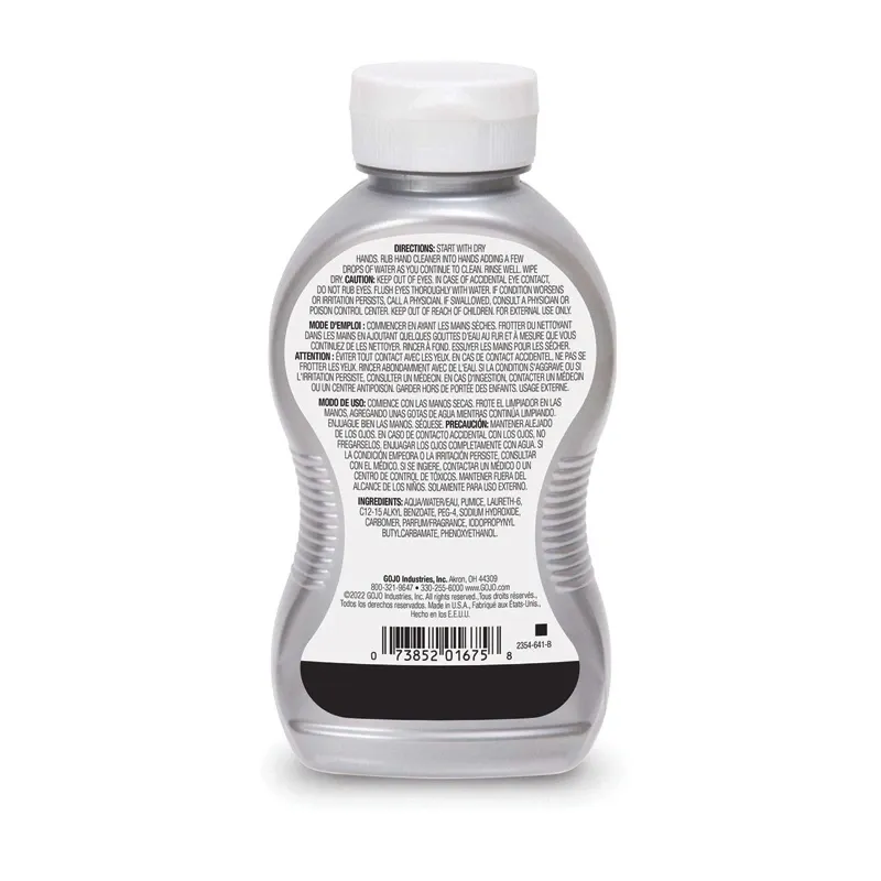 GOJO Cherry Gel Hand Cleaner with Pumice-2354-08-back.webp