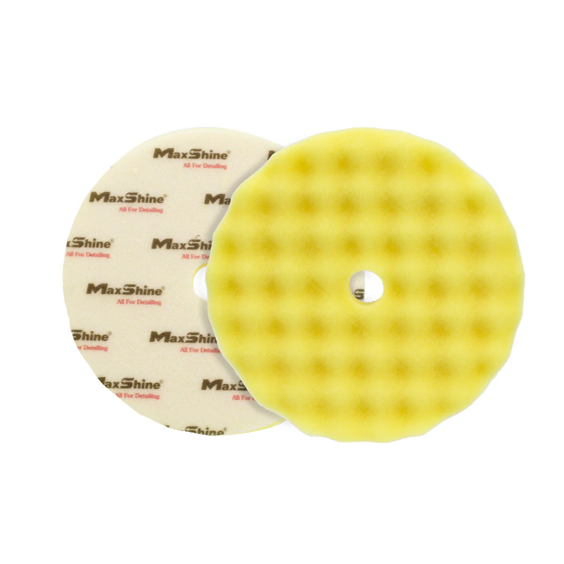 MaxShine 7″ Wave Foam Yellow Polishing Pad