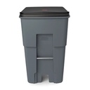 Rubbermaid ROLLOUT Container, 95 gal Gray