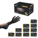 FIRST GLOVE Black Volt 6 Mil Nitrile Gloves