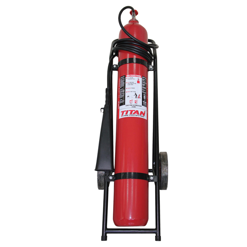 25kg (50lb) TITAN CO2 Wheeled Fire Extinguisher