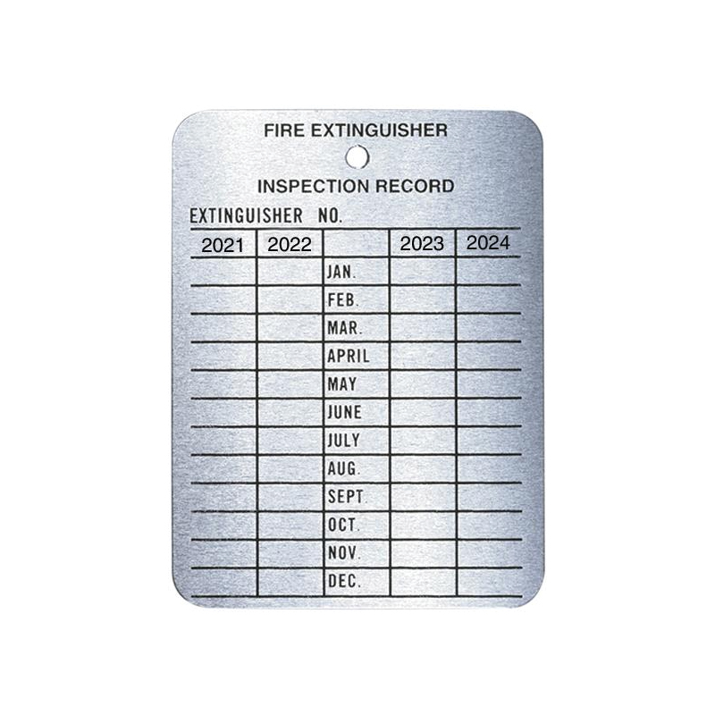 4-Yr Metal Service Tag