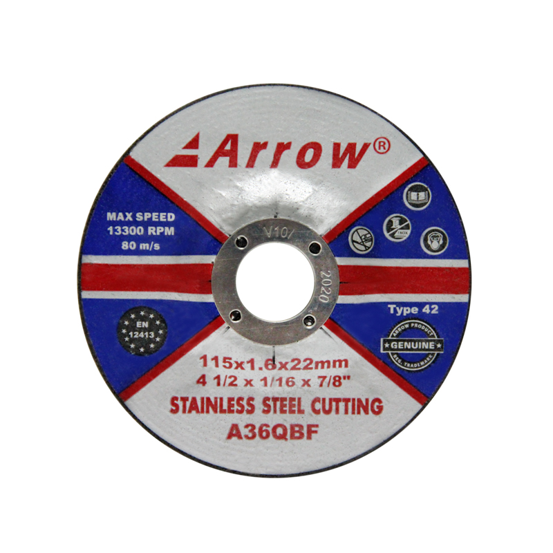 Arrow®(Dep. Cent.) Stainless Steel Cutting Disc