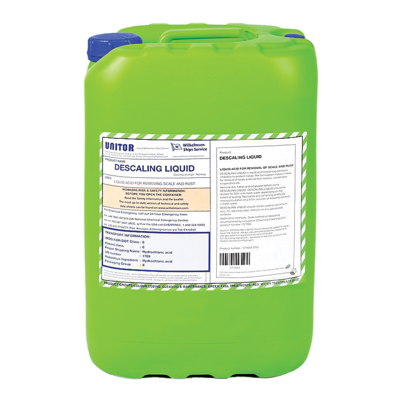 Descaling Liquid - 25 Litre Pail