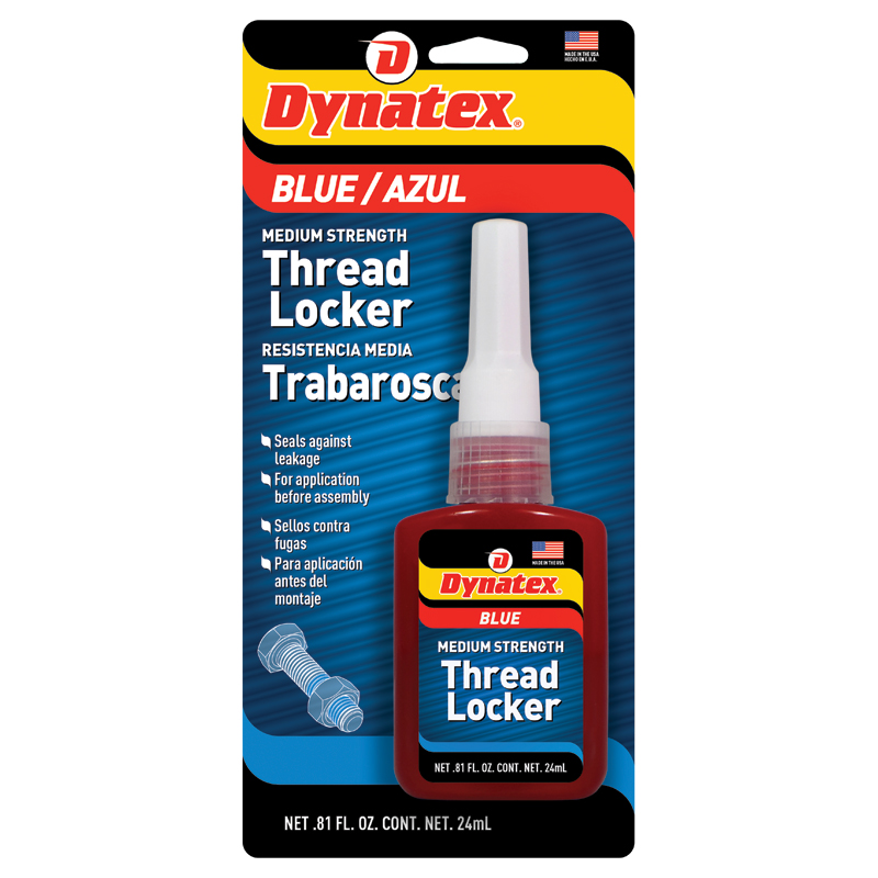 Dynatex Blue Medium Strength Thread Locker - 24ml