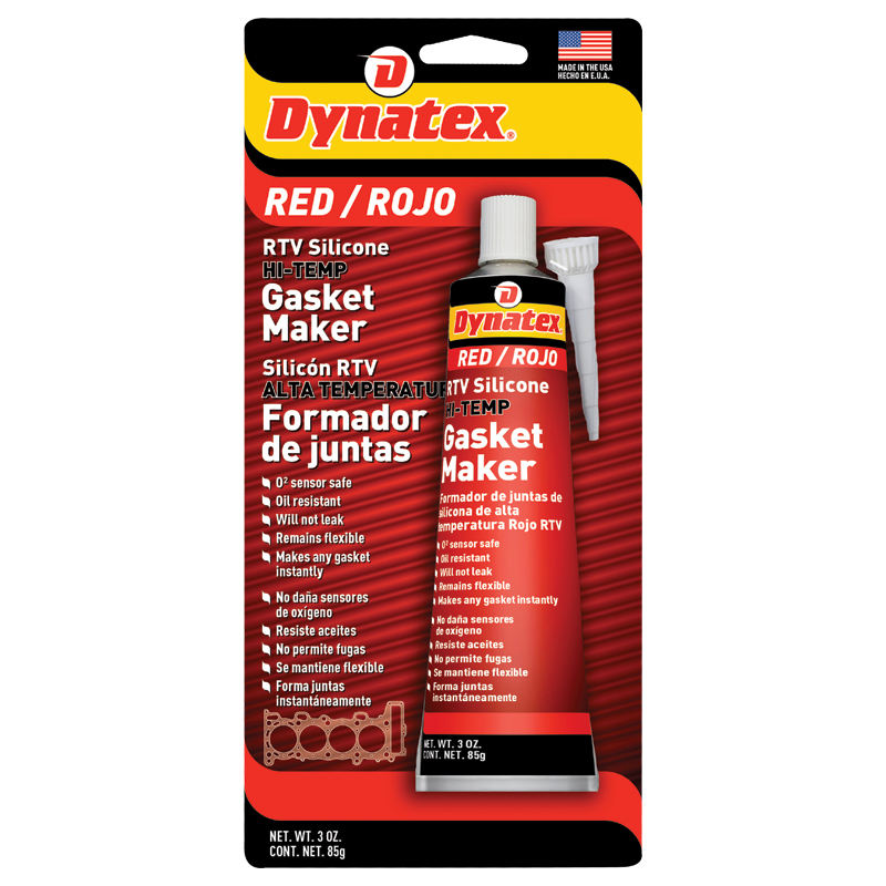 Dynatex Hi-Temp Red RTV - 85gm
