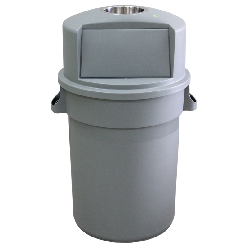 Garbage Bin with Chrome Ashtray Top  - 30 Gallon