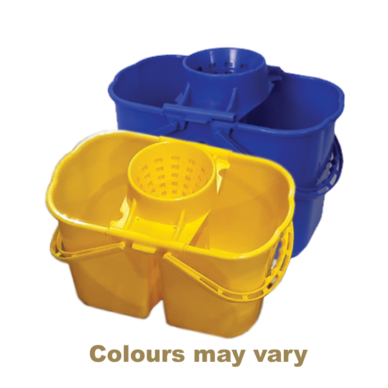 Portable Mop Bucket Dual Compartment 14 Litre