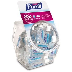PURELL® Advanced Hand Sanitizer Refreshing Gel, Clean Scent, 1 fl oz Flip-Cap Bottle and Display...
