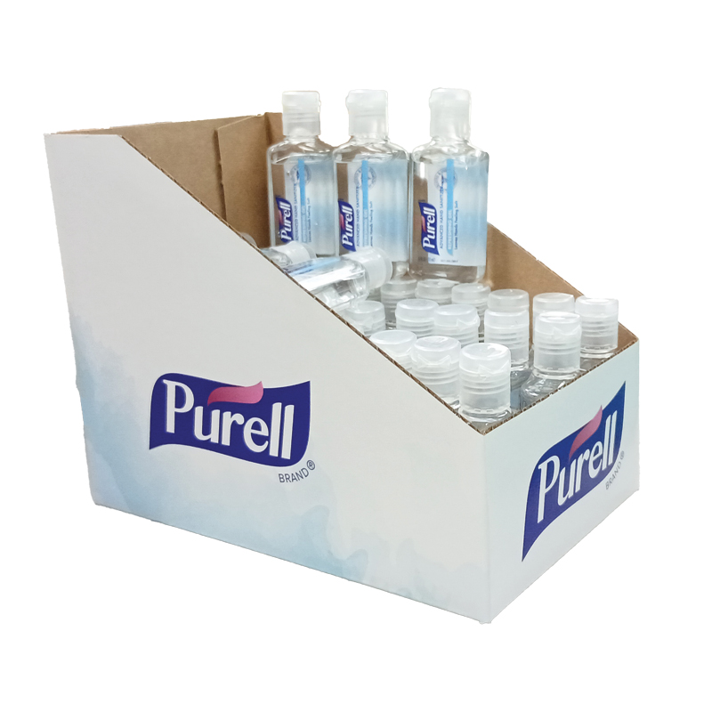 PURELL® Advanced Hand Sanitizer Refreshing Gel, Clean Scent, 36 ct 1 fl oz Flip-Cap Bottles & Display Box