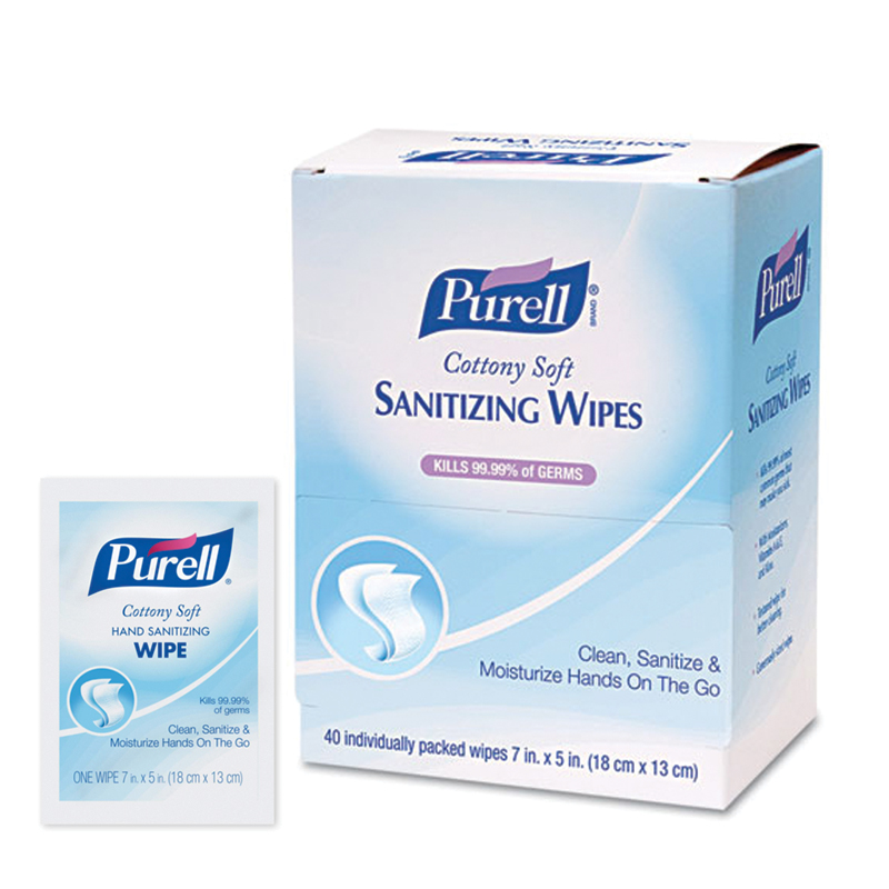 PURELL Cottony Soft Hand Sanitizing Wipes Individually Wrapped