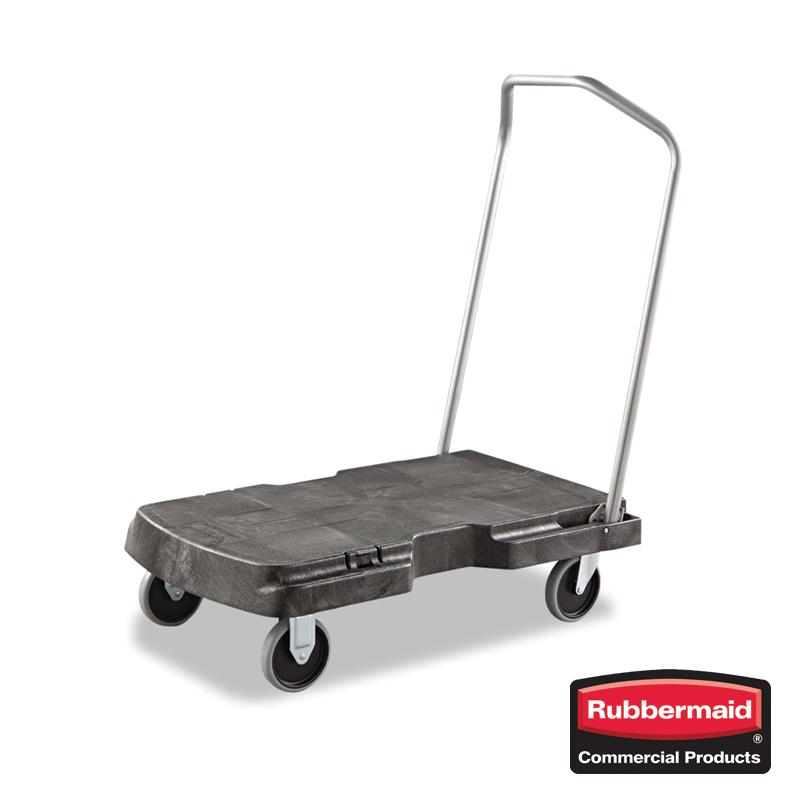 Rubbermaid Commercial Triple Trolley 20" x 32" - Black
