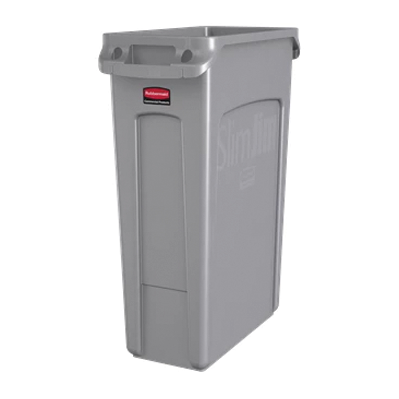 Rubbermaid Slim Jim Waste Container - 23 gallon - Gray