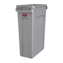 Rubbermaid Slim Jim Waste Container - 23 gallon - Gray