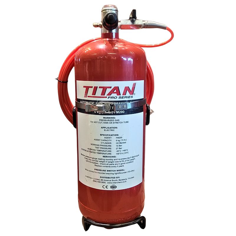 TITAN FM200 Direct Automatic Fire Suppression System - 6L
