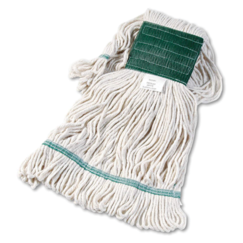 Boardwalk® White Loop-End Mop, 24oz