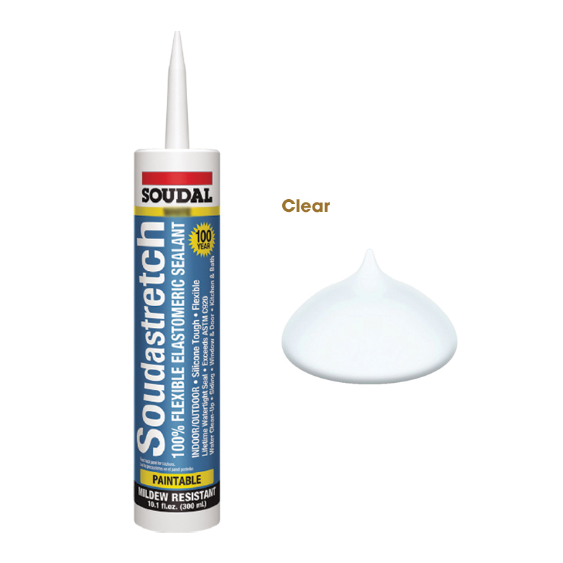 Soudastretch Acrylic Caulking - Clear 10.1oz